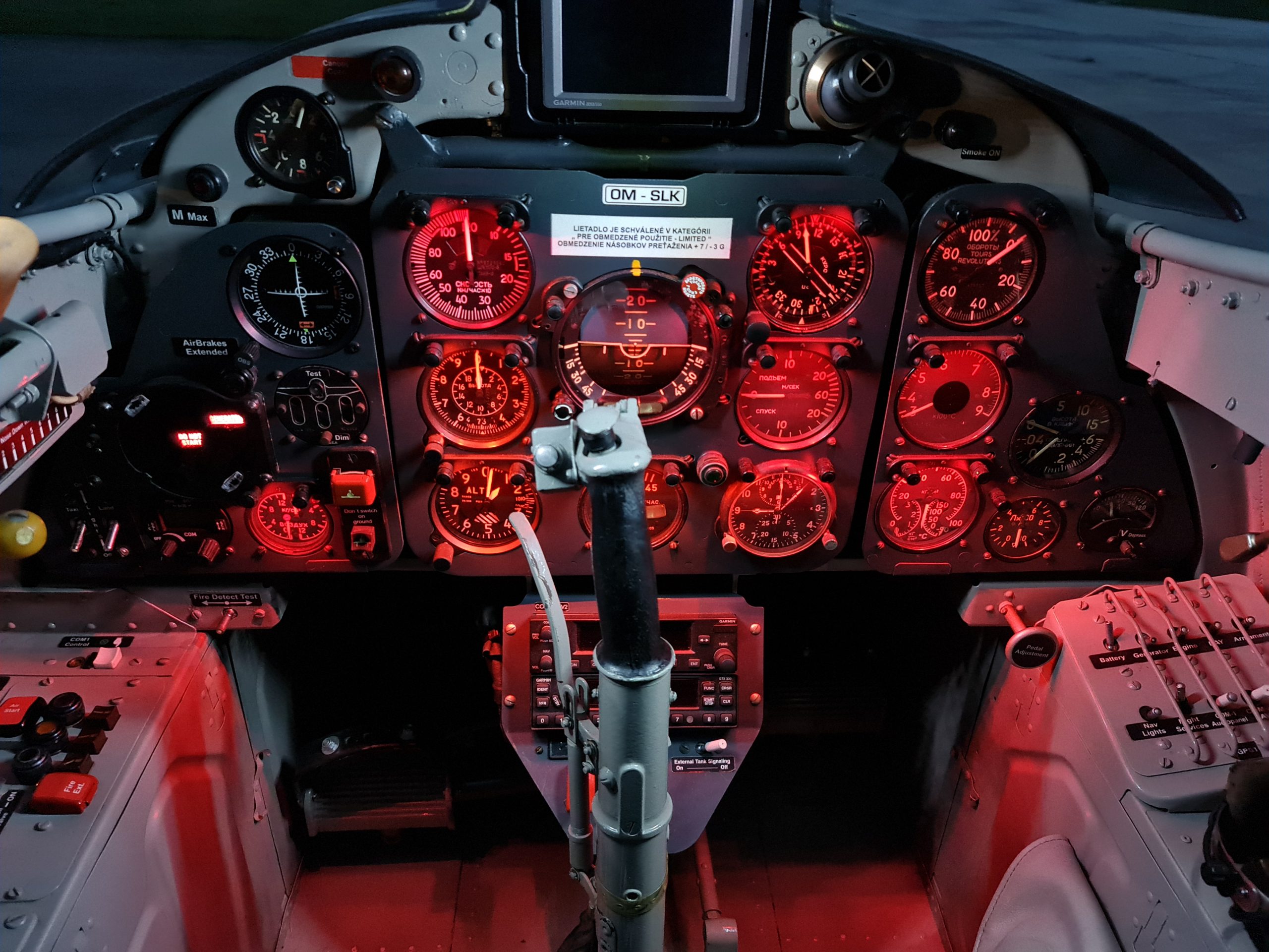 L-29, OMSLK cockpit