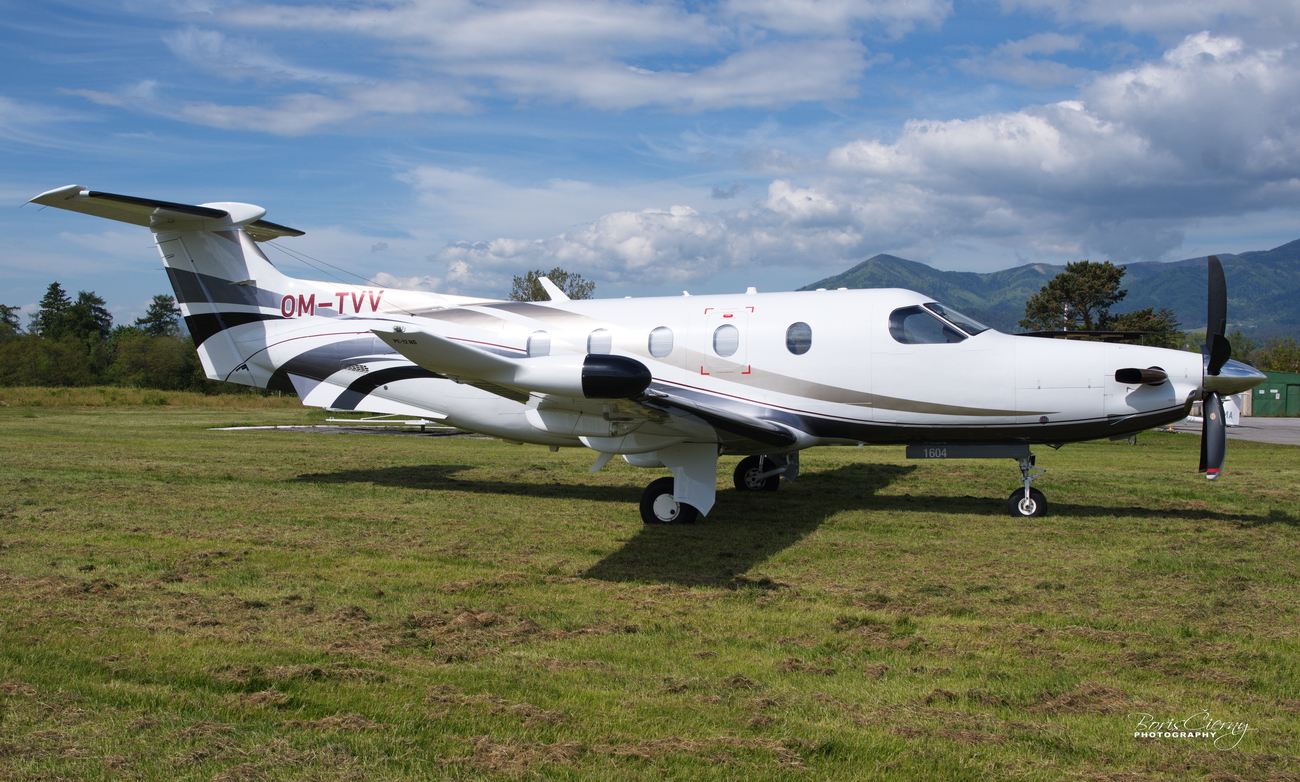 OM-TVV, Pilatus PC12 NG, TatraJet Letisko Martin
